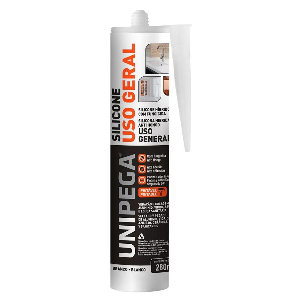 Silicone Híbrido Uso Geral 280g Unipega