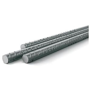 Vergalhão CA50 Soldável Nervurado 6,3mm (1/4") 12m ArcelorMittal Vergalhão CA50 Soldável Nervurado 6,3mm (1/4") 12m ArcelorMittal