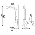 Torneira de Mesa para Lavatório Flatt 1195 F71 Lorenzetti