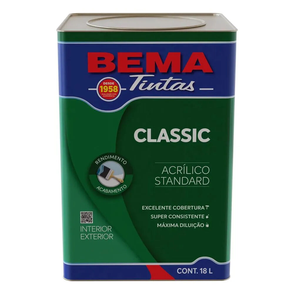 Tinta Acrílica Standard Classic 18L Bema