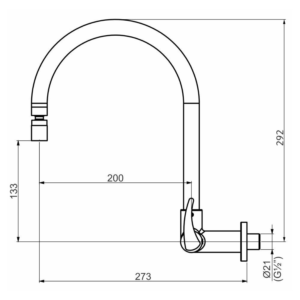 Torneira de Parede para Cozinha Mozart Perflex