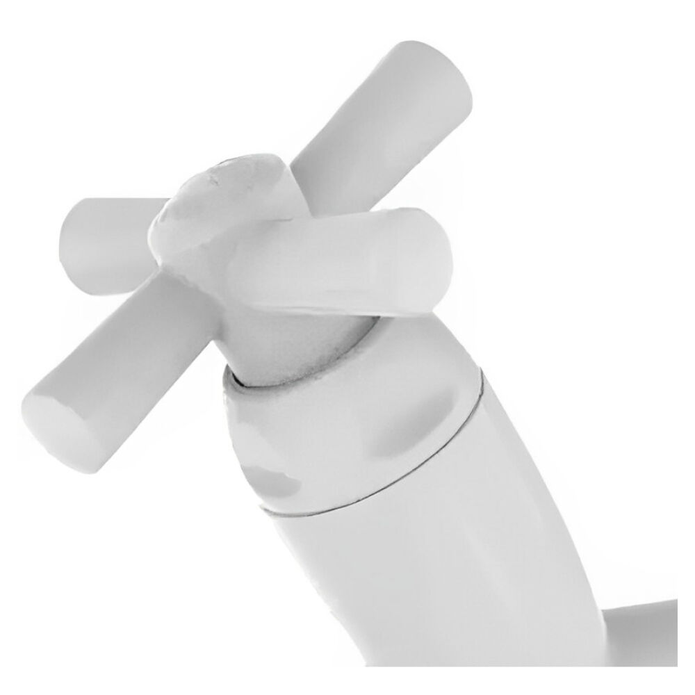 Torneira Cozinha 15cm Cross Branca Tigre