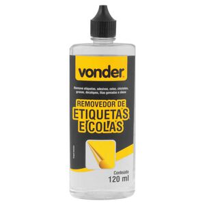 Removedor de Etiquetas e Colas 120ml Vonder Removedor de Etiquetas e Colas 120ml Vonder