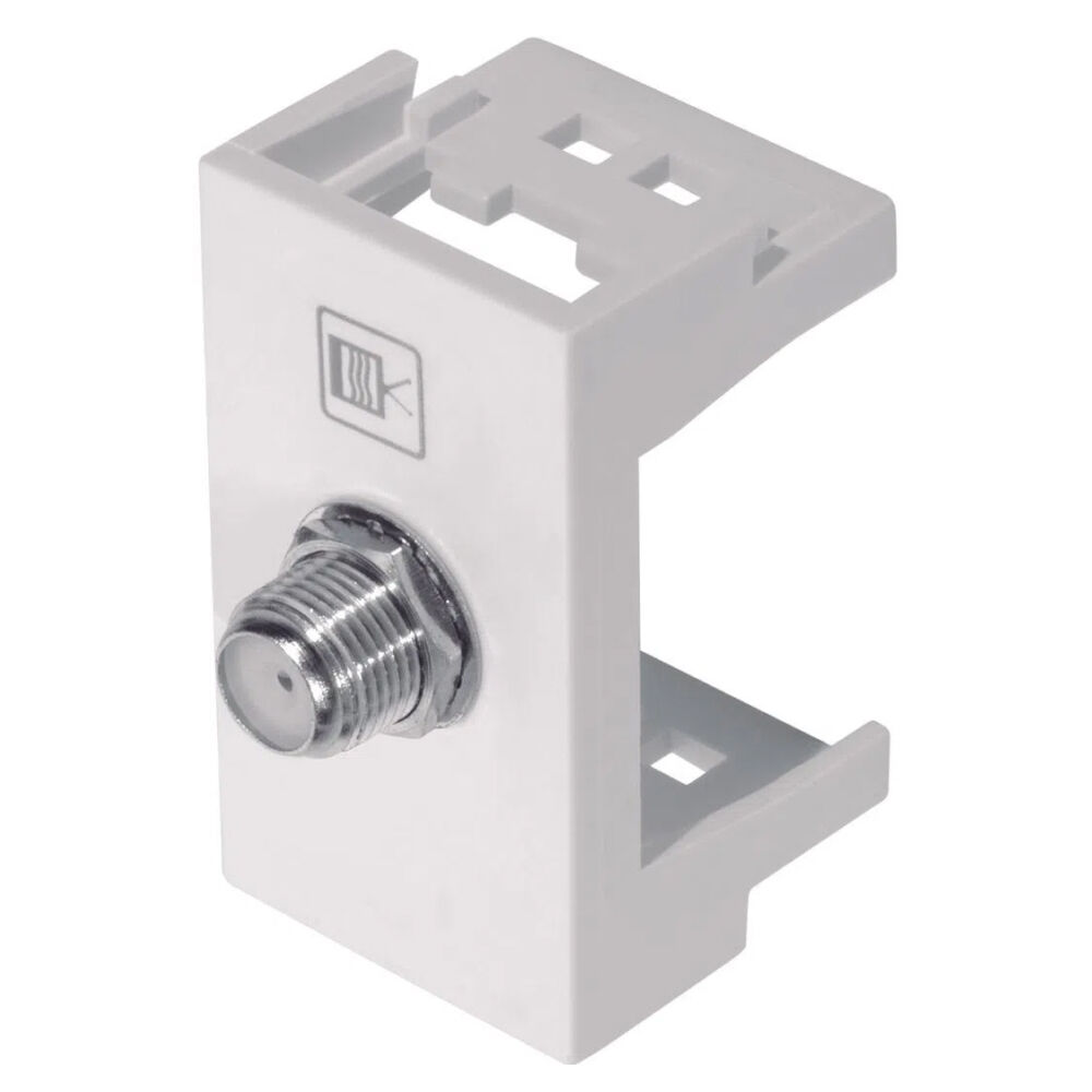 Módulo Tomada para Antena de Tv Cabo Coaxial de 75 OHMS Modulare 0109 Fame