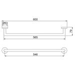 Toalheiro LorenLoft 60cm Black 2040 B82 Lorenzetti