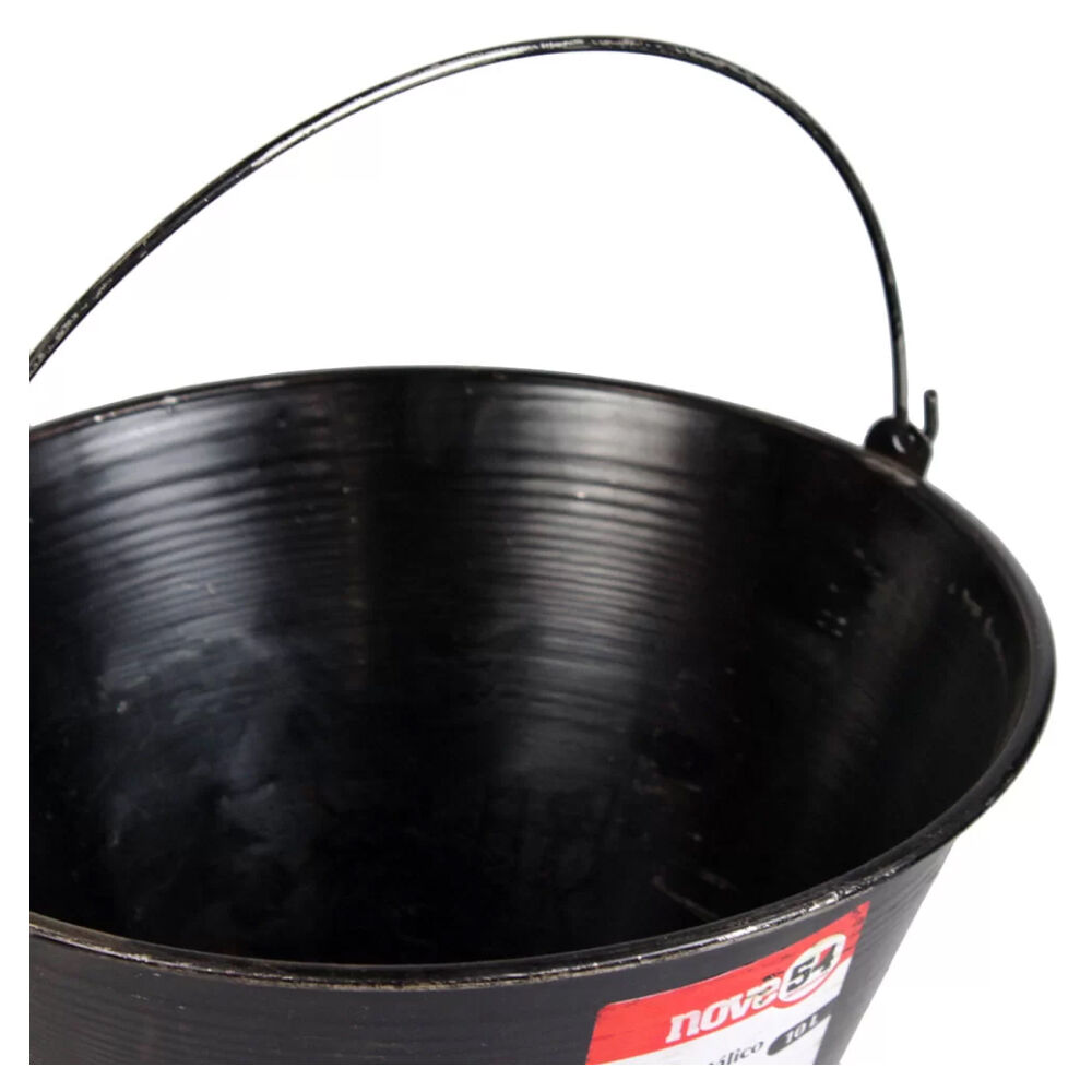 Balde de Metal para Concreto 10L Preto Nove54