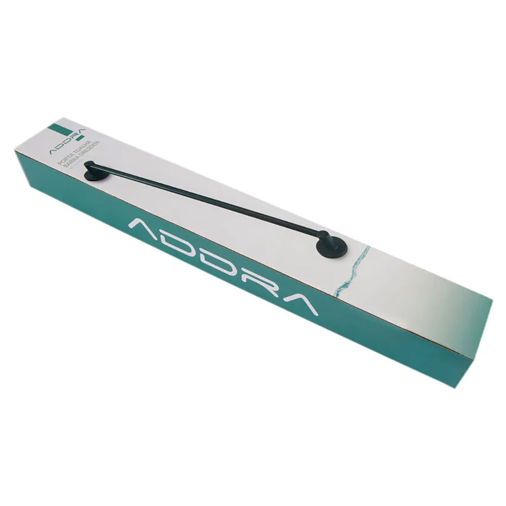 Porta Toalha Barra Dresden 60cm Preto Addra