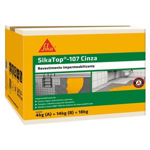 Impermeabilizante Top-107 Cinza 18kg Sika Impermeabilizante Top-107 Cinza 18kg Sika