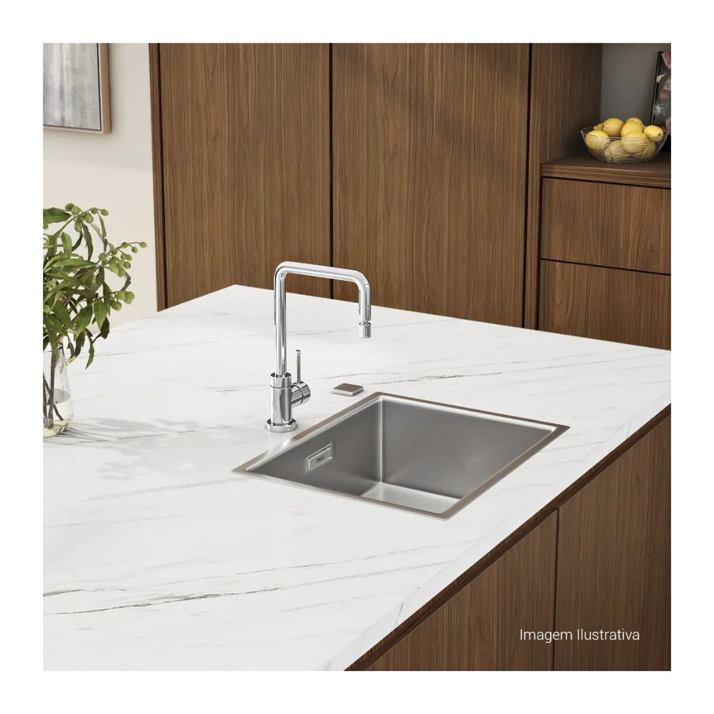 Misturador Monocomando de Mesa para Cozinha Spin Cromado Deca