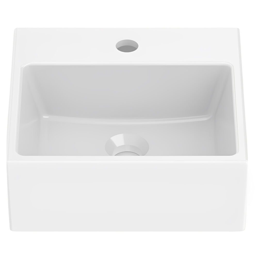 Cuba de Apoio Quadrada Óptica 35 x 35cm Branco Roca