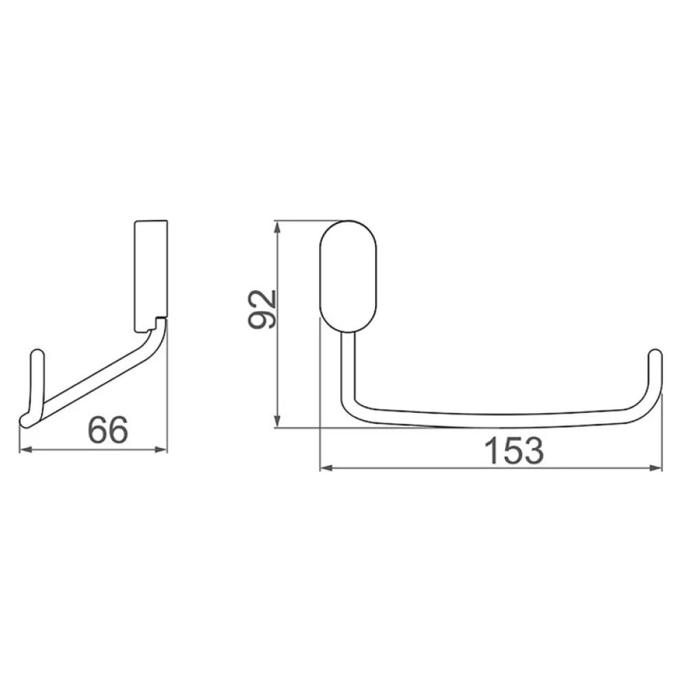 Papeleira Loren Joy Cromado Lorenzetti