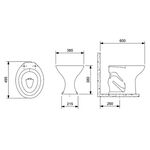 Vaso Sanitário Convencional Saveiro Branco Celite