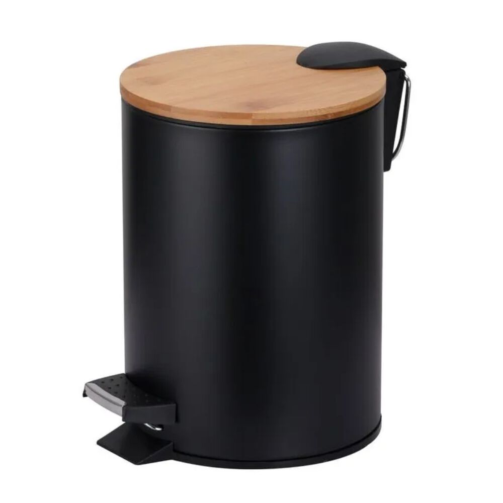 Lixeira com Pedal Bamboo 5L Casa&Ideia