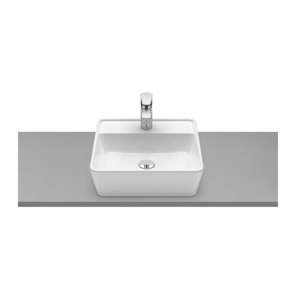 Cuba Apoio 42x42cm com Mesa Optica CQ42 Branco Roca