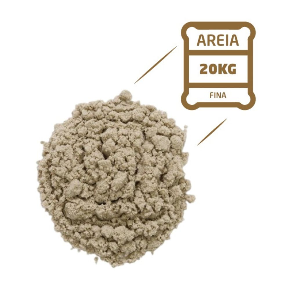 Areia Fina Ensacada Lamonier 20Kg
