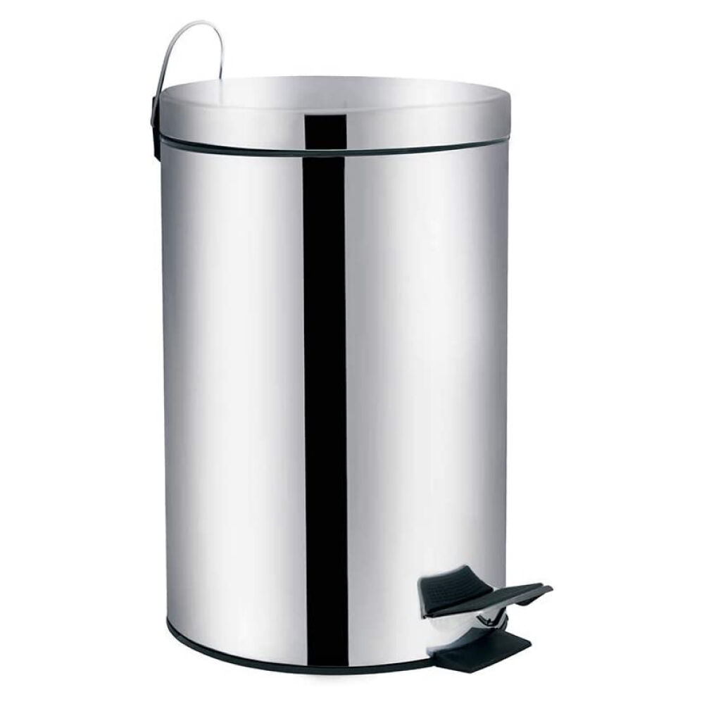 Lixeira &Aacute;gata em A&ccedil;o Inox com Tampa e Pedal MOR
