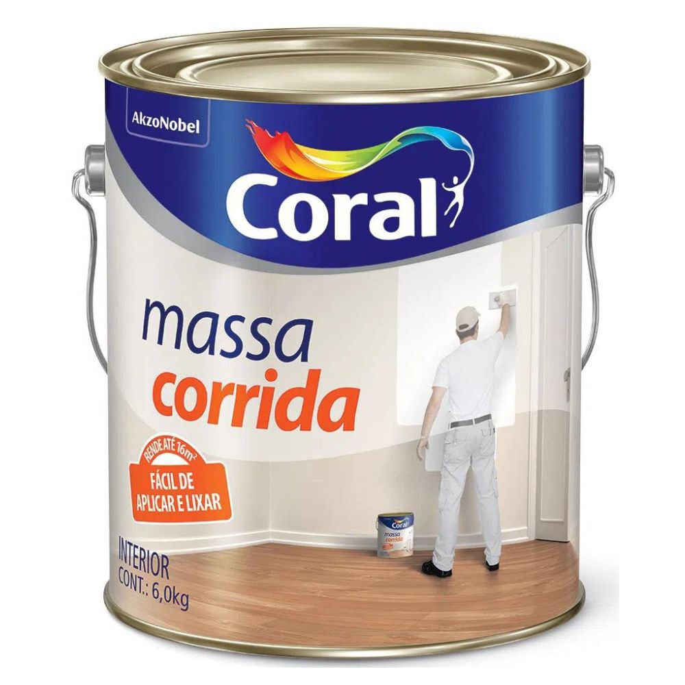 Massa Corrida 6kg Coral