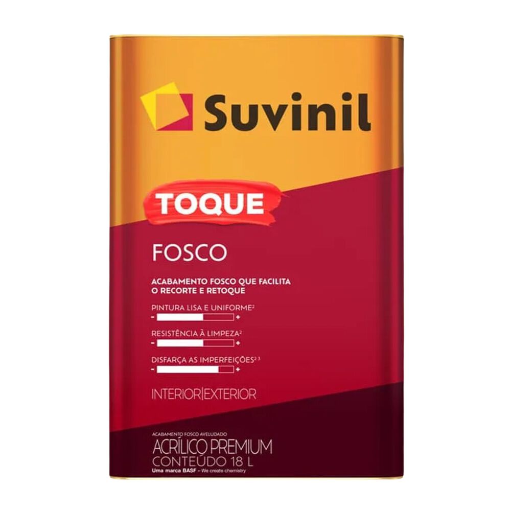 Tinta Acrílica Toque Fosco Premium 18L Suvinil