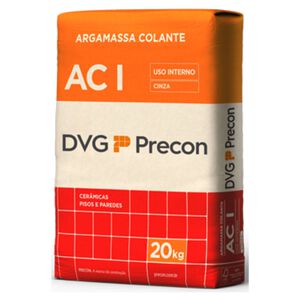 Argamassa ACI Uso Interno Colante 20kg Cinza DVG Precon Argamassa ACI Uso Interno Colante 20kg Cinza DVG Precon