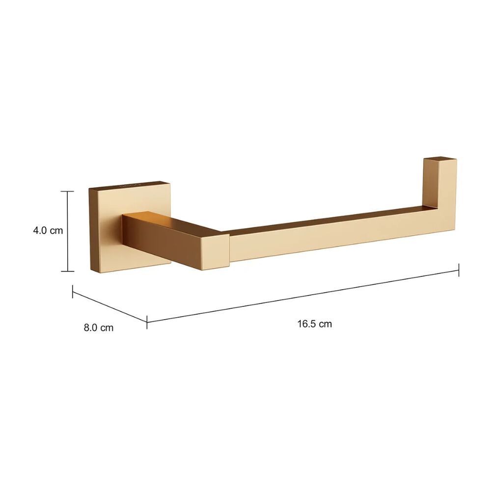 Papeleira Quadratta Gold Matte Deca