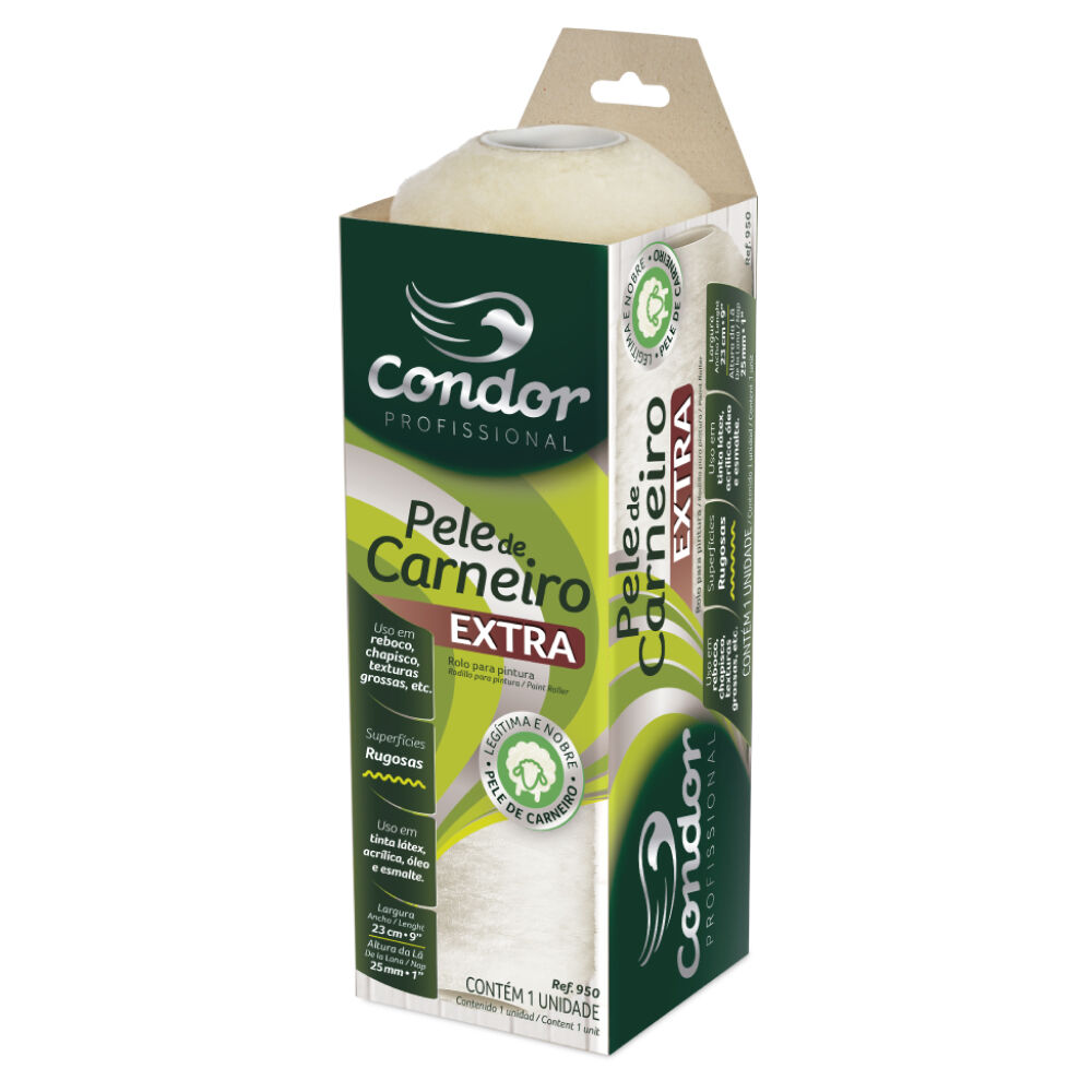 Rolo de Lã de Carneiro Extra 23cm 950 Condor
