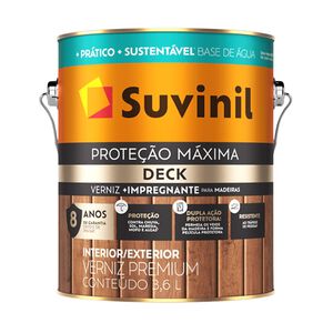 Verniz Acetinado Deck Proteção Máxima 3,6L Suvinil Verniz Acetinado Deck Proteção Máxima 3,6L Suvinil