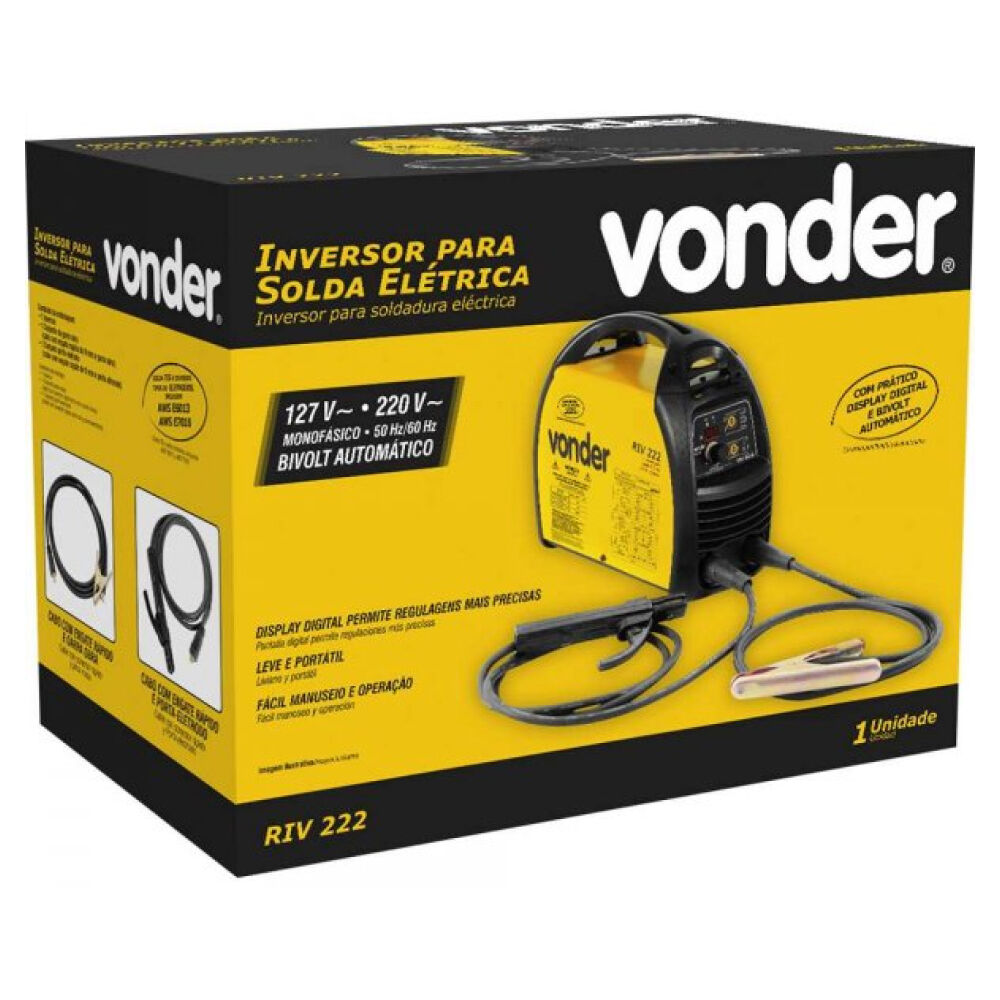 Inversor para Solda com Eletrodo RIV222 Bivolt Vonder