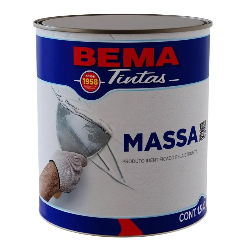 Massa Corrida Branco Neve 1,5Kg Bema