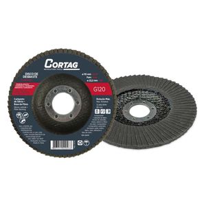 Disco Abrasivo Base de Fibra Carbureto de Silício 115 mm 4.1/2″ G-120 Cortag