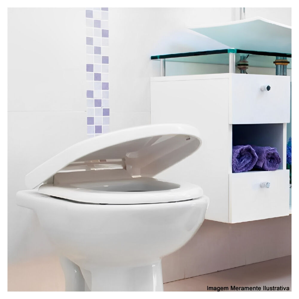 Assento Sanitário Soft Close Sabatini Branco Astra