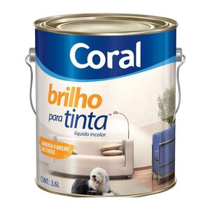 Brilho para Tinta Incolor 3,6L Coral Brilho para Tinta Incolor 3,6L Coral