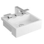 Cuba de Semiencaixe Retangular com Mesa 36,5x33cm Branco Deca