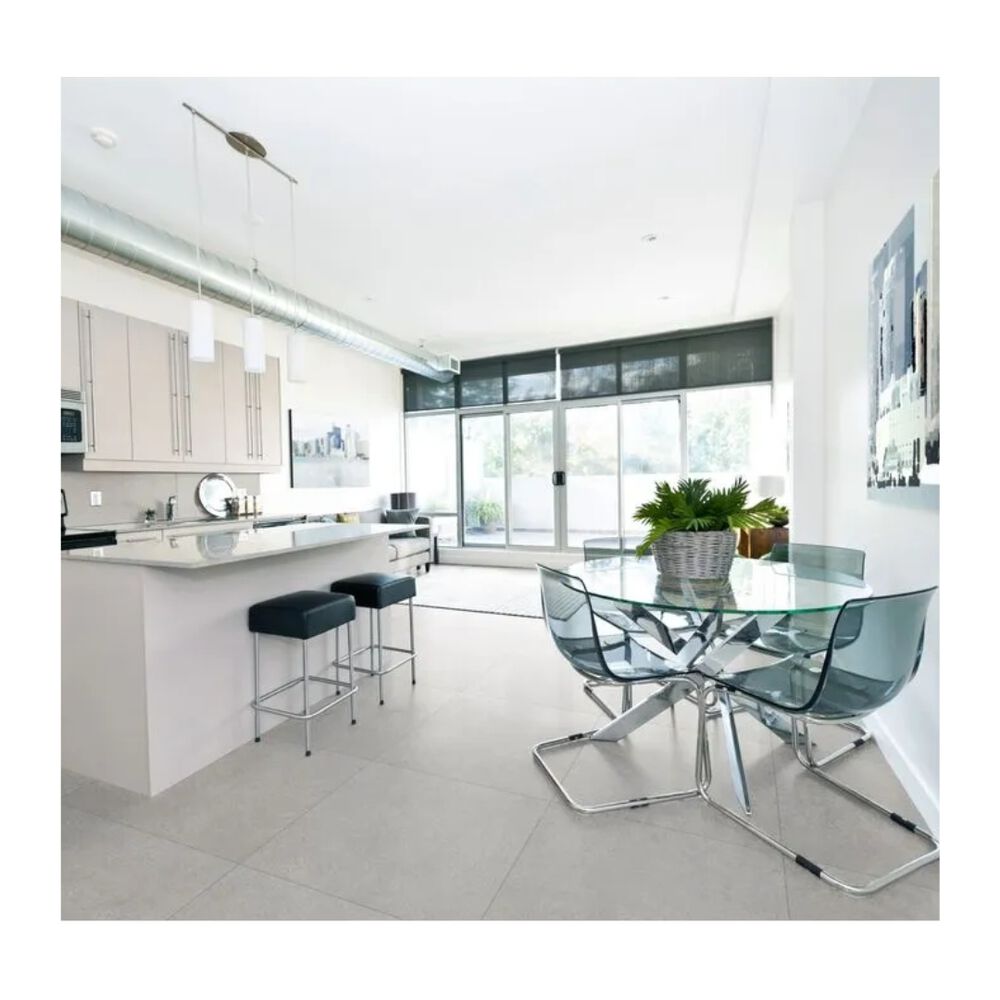 Piso Cerâmico Acetinado Copan Cinza Gresalato 71x71cm Retificado - Durag (Caixa com 2,52m²)