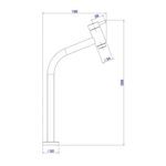 Torneira de Mesa para Lavat&oacute;rio Lyn Bica Alta 1/2" Cromado Addra