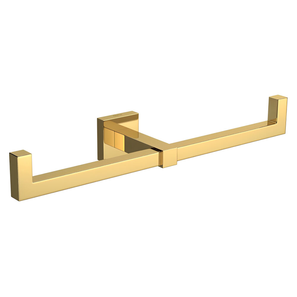 Papeleira Dupla Quadratta Gold Deca