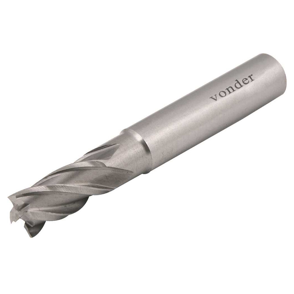 Fresa de Topo em Aço Rápido 6mm com 4 Cortes Vonder