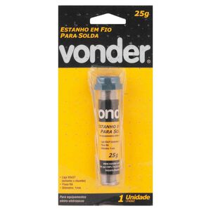 Estanho em Fio com Fluxo 1mm 25g Vonder