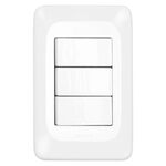 Interruptor 3 Módulos simples Pop 4x2 10A Legrand