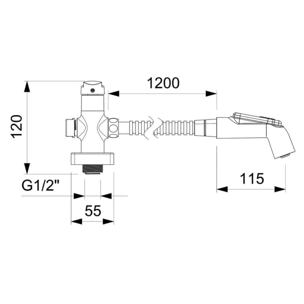 Ducha Higiênica com Derivação Select Roca