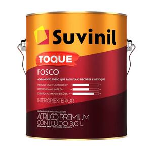 Tinta Acrílica Toque Fosco Premium 3,6L Suvinil Tinta Acrílica Toque Fosco Premium 3,6L Suvinil