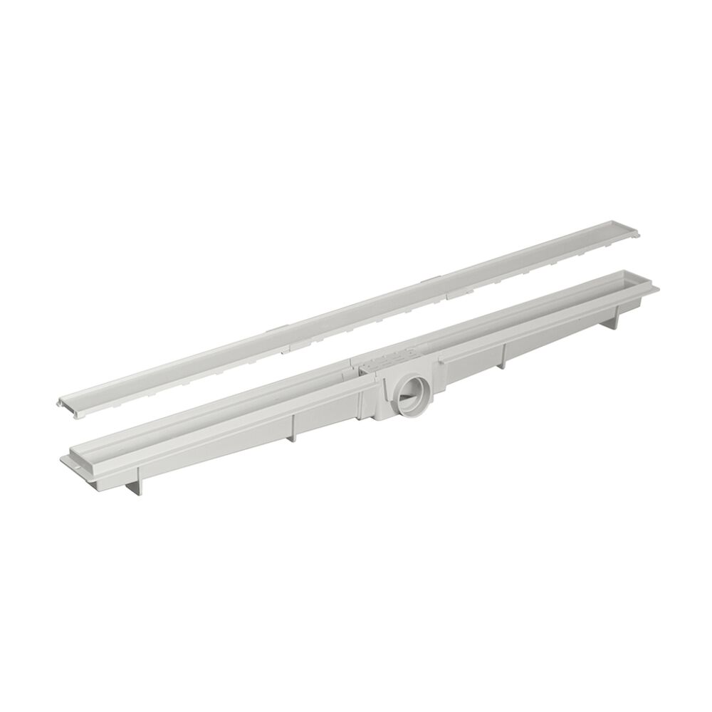Ralo Linear Sifonado Oculto PVC Cinza LGMais