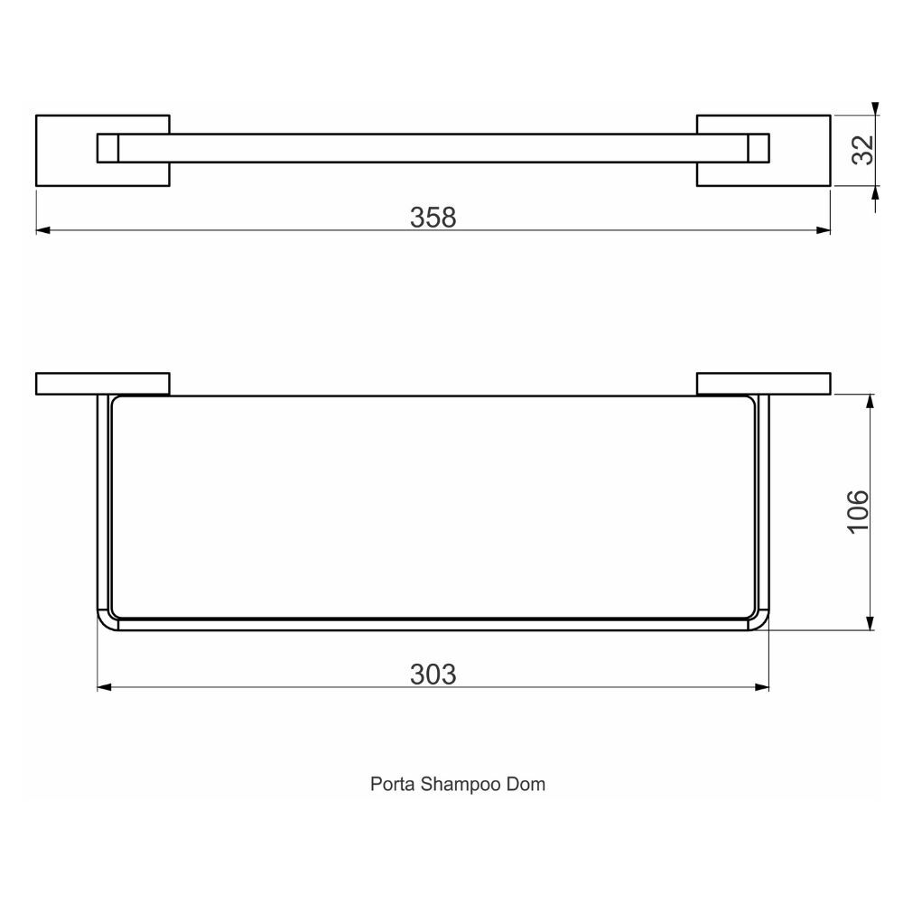 Porta Shampoo Dom Perflex