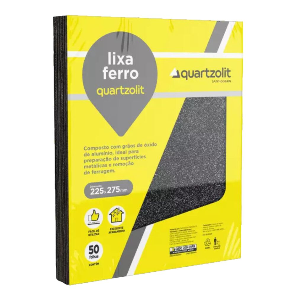 Lixa Ferro Grão 60 Quartzolit