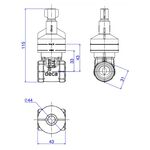 Base Registro de Gaveta 3/4" Deca