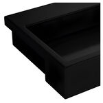 Cuba de Semi Encaixe Retangular com Mesa e Válvula Oculta Ébano Deca