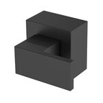 Acabamento para Registro de Gaveta/Pressão Base Deca Quadrado Preto Fosco Jiwi